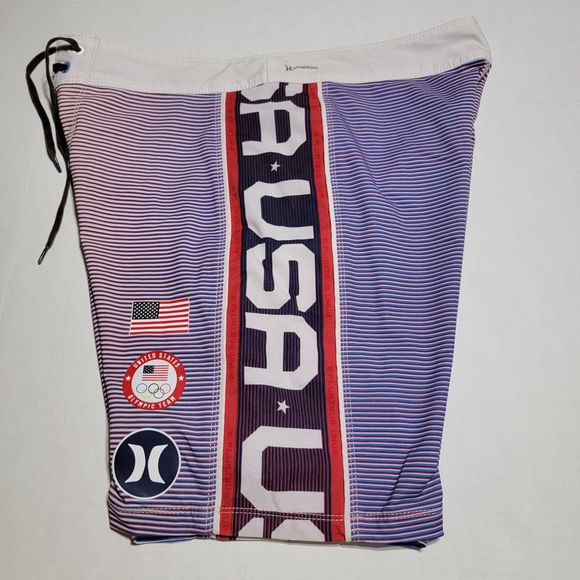 Hurley USA Olympic Board Shorts - Size 30 - Picture 6 of 7